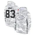 KC.Chiefs #83 Noah Gray Player Arctic Camo Salute to Service Hoodies Limited Game Stitched Jerseys