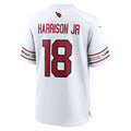 A.Cardinals #18 Marvin Harrison Jr. Player White Game Road Odoa Stitched Jerseys