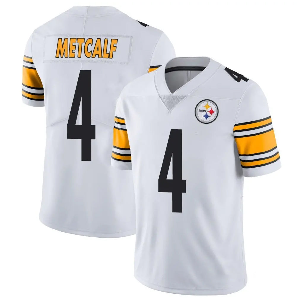 P.Steelers #4 DK Metcalf Player White Limited Vapor Untouchable Home Game Odoa Stitched Jerseys