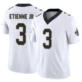 NO.Saints #3 Travis Etienne Jr. Player White Limited Vapor F.U.S.E. Home Game Odoa Stitched Jerseys