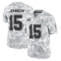 TB.Buccaneers #15 Tez Johnson Player Arctic Camo Limited Salute To Service Home Game Odoa Stitched Jerseys