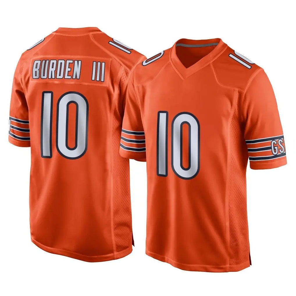 C.Bears #10 Luther Burden III Player Orange Home Game Odoa Stitched Jerseys