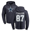 D.Cowboys #87 Jake Ferguson Player Navy Pullover Hoodies Limited Odoa Stitched Jerseys