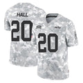 NY.Jets #20 Breece Hall Player Arctic Camo Salute to Service Limited Game Odoa Stitched Jerseys