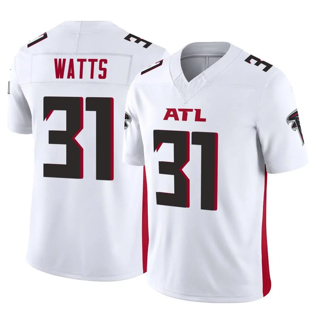 A.Falcons #31 Xavier Watts Player White Vapor F.U.S.E. Limited Odoa Stitched Jerseys