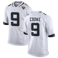 J.Jaguars #9 Logan Cooke Player White Home Game Odoa Stitched Jerseys