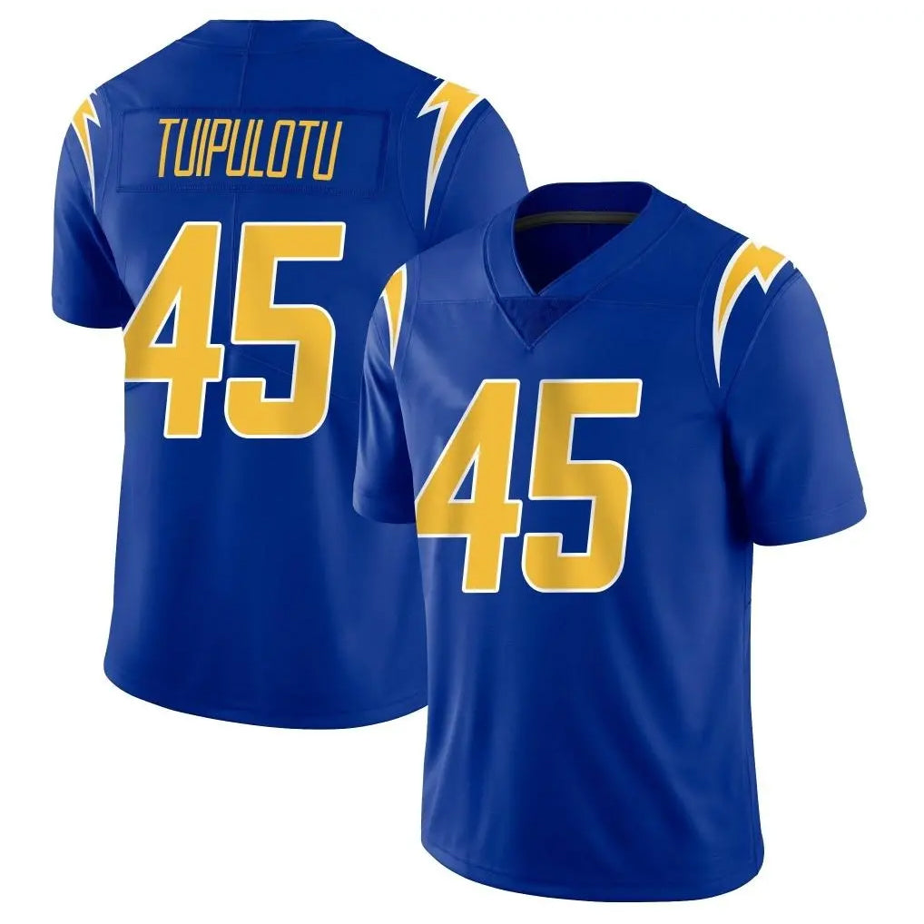 LA.Chargers #45 Tuli Tuipulotu Player Royal Limited Vapor Home Game Odoa Stitched Jerseys