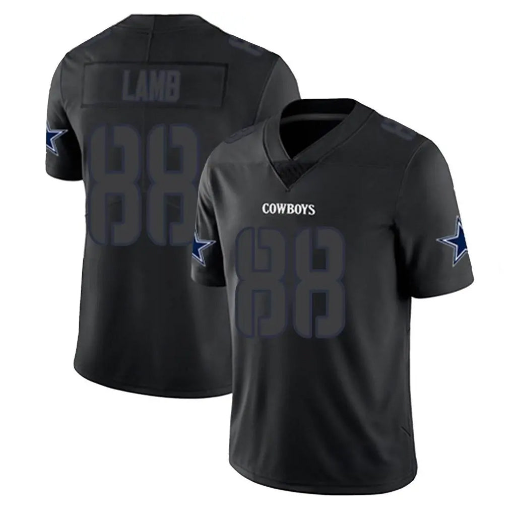 D.Cowboys #88 CeeDee Lamb Player Black Impact Limited Home Game Odoa Stitched Jerseys