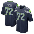 S.Seahawks #72 Abraham Lucas Player Navy Home Game Odoa Stitched Jerseys