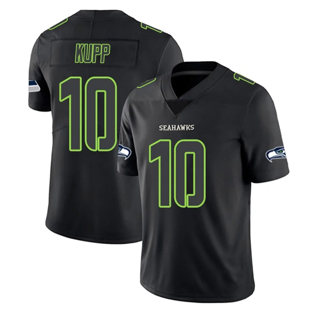 S.Seahawks #10 Cooper Kupp Player Black Impact Limited Home Game Odoa Stitched Jerseys