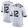 J.Jaguars #12 Travis Hunter Player White Home Game Odoa Stitched Jerseys