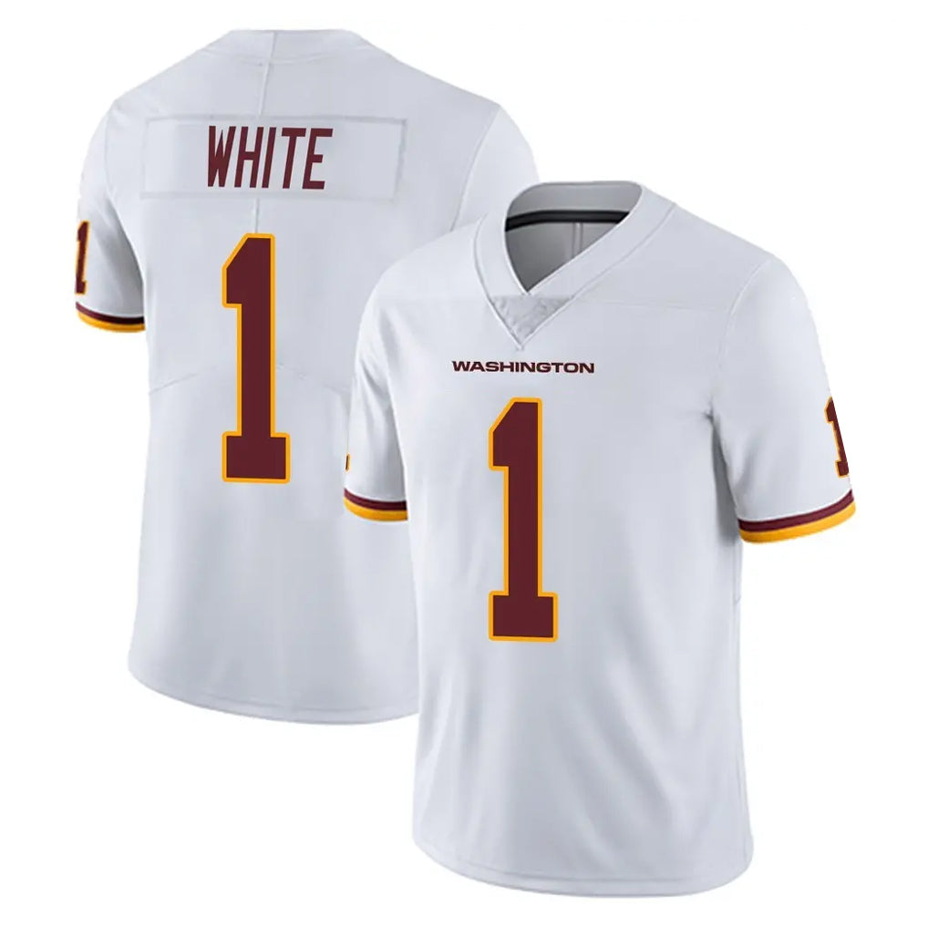 W.Commanders #1 Rachaad White Player White Limited Vapor Untouchable Home Game Odoa Stitched Jerseys