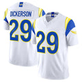 LA.Rams #29 Eric Dickerson Player White Rivalries Vapor Limited Home Game Odoa Stitched Jerseys