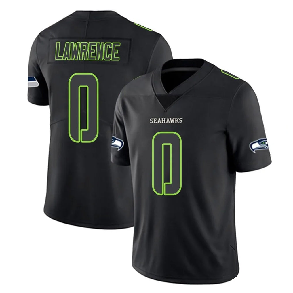 S.Seahawks #0 DeMarcus Lawrence Player Black Impact Limited Home Game Odoa Stitched Jerseys