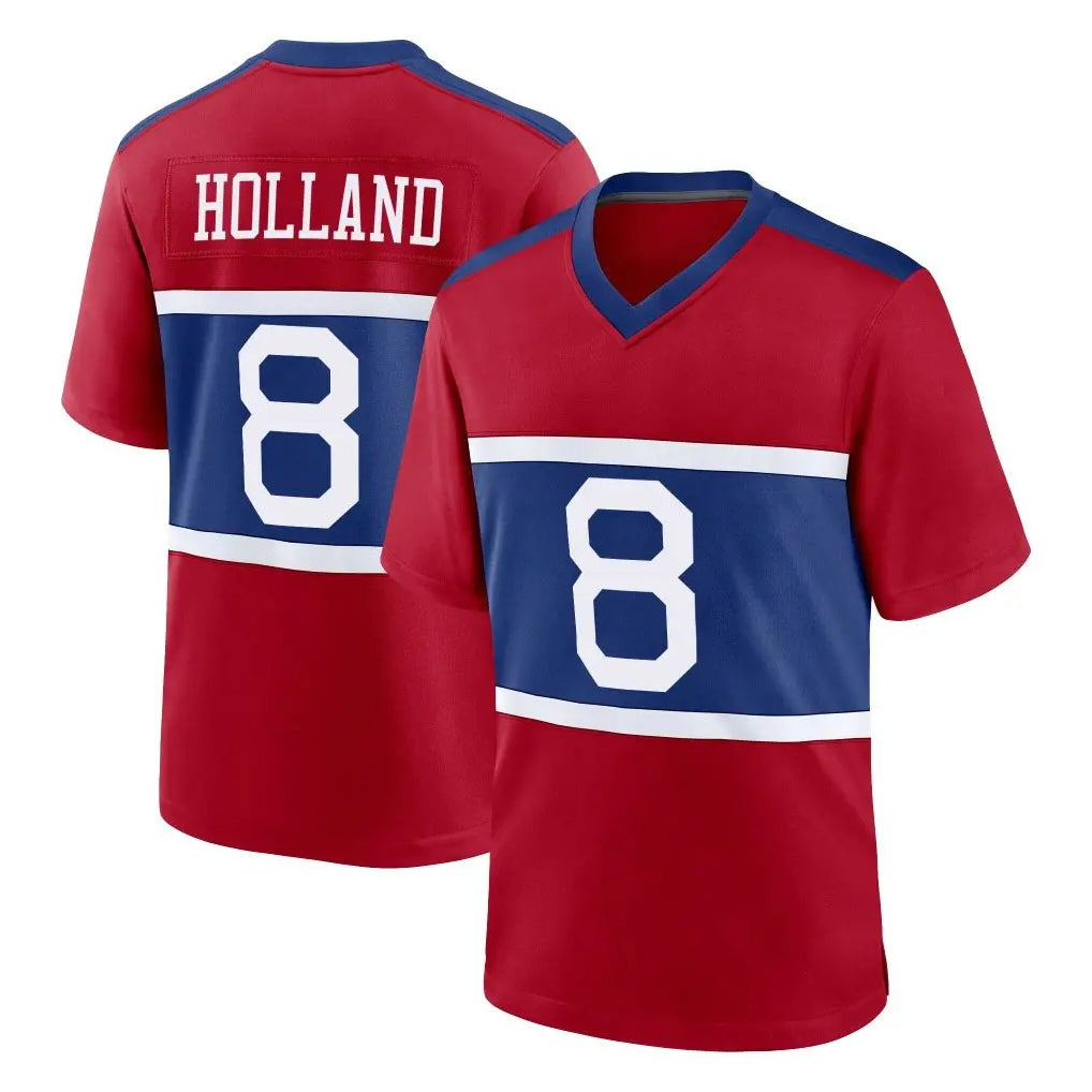 NY.Giants #8 Jevon Holland Player Red Century Home Game Odoa Stitched Jerseys