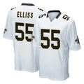 NO.Saints #55 Kaden Elliss Player White Home Game Odoa Stitched Jerseys