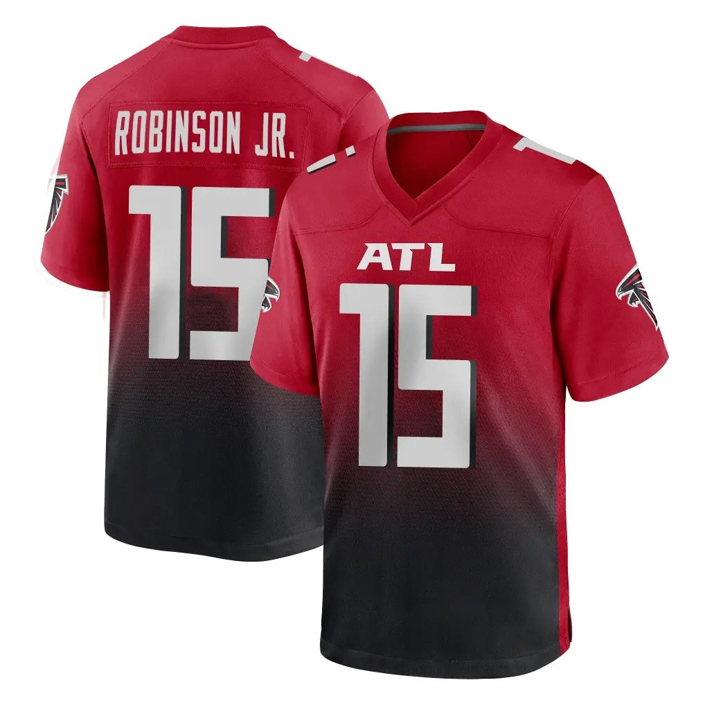 A.Falcons #15 Brian Robinson Player Red Home Game Odoa Stitched Jerseys