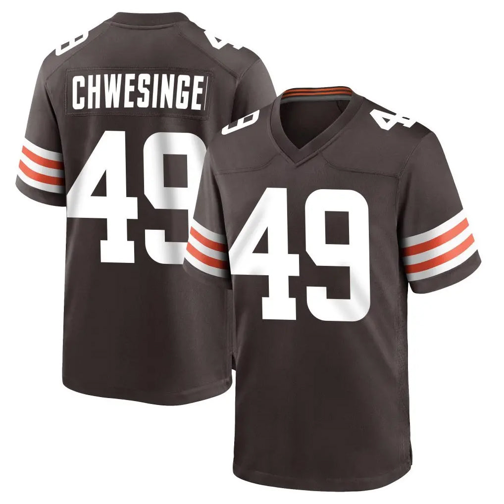 C.Browns #49 Carson Schwesinger Player Brown Home Game Odoa Stitched Jerseys