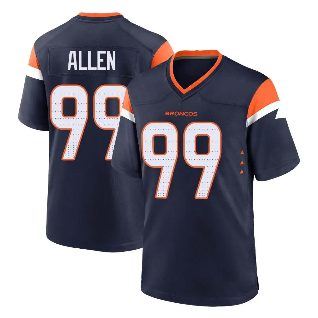 D.Broncos #99 Zach Allen Player Navy Home Game Odoa Stitched Jerseys