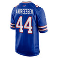 B.Bills #44 Joe Andreessen Player Royal Home Game Odoa Stitched Jerseys