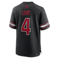 Odoa A.Cardinals #4 Jeremiyah Love Black Game Player Stitched Jerseys