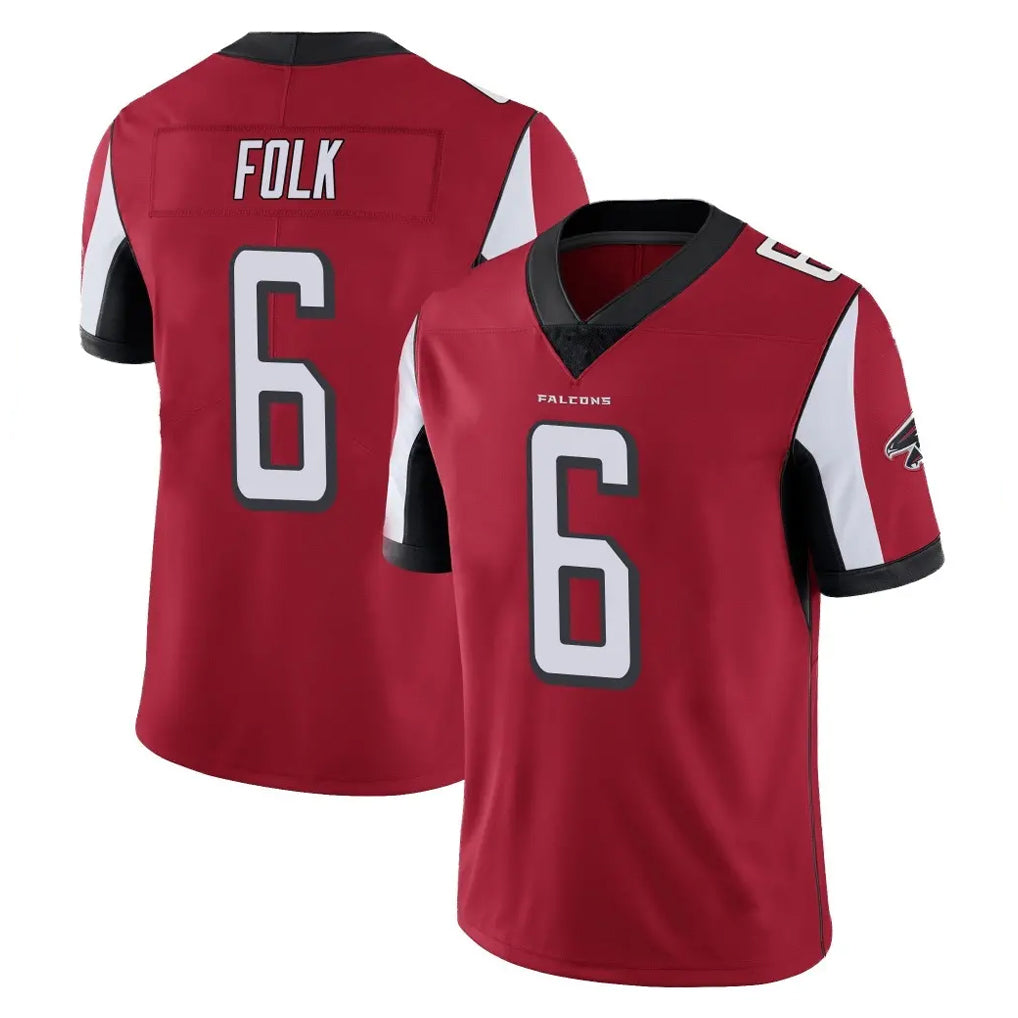 A.Falcons #6 Nick Folk Player Red Color Vapor Untouchable Limited Home Game Odoa Stitched Jerseys