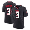 H.Texans #3 Kamari Lassiter Player Navy Team Home Game Odoa Stitched Jerseys