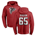 A.Falcons #65 Matthew Bergeron Player Red Pullover Hoodies Home Game Odoa Stitched Jerseys