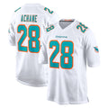 M.Dolphins #28 De'Von Achane Player White Limited Home Game Odoa Stitched Jerseys