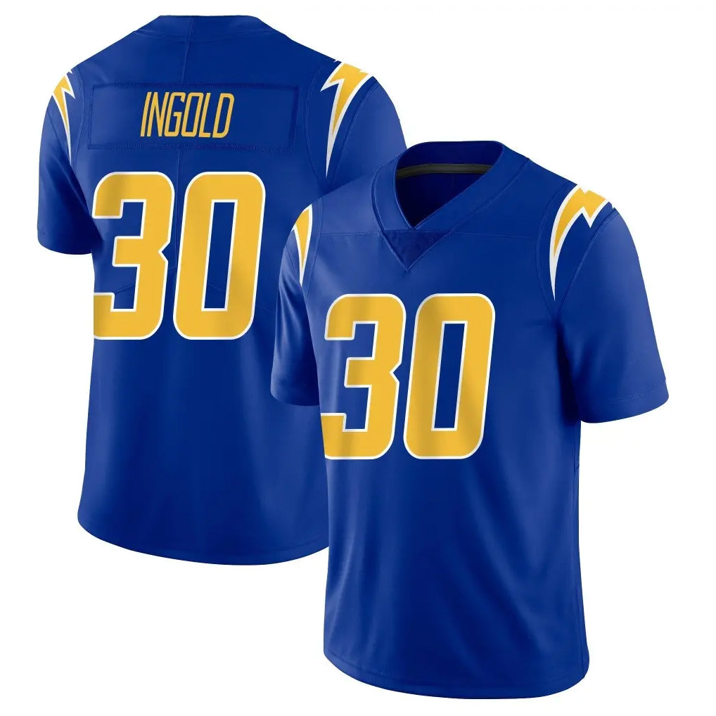LA.Chargers #30 Alec Ingold Player Royal Limited Vapor Home Game Odoa Stitched Jerseys