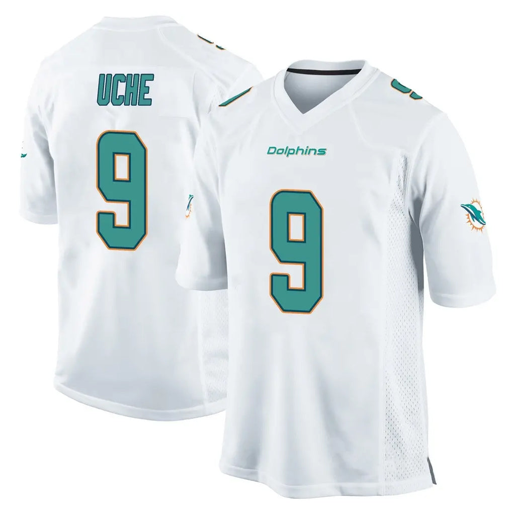 M.Dolphins #9 Joshua Uche Player White Home Game Odoa Stitched Jerseys