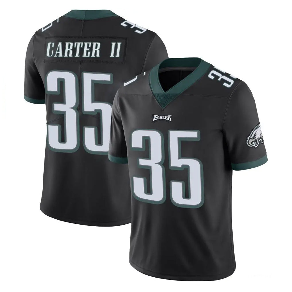 P.Eagles #35 Michael Carter II Player Black Limited Vapor Untouchable Home Game Odoa Stitched Jerseys