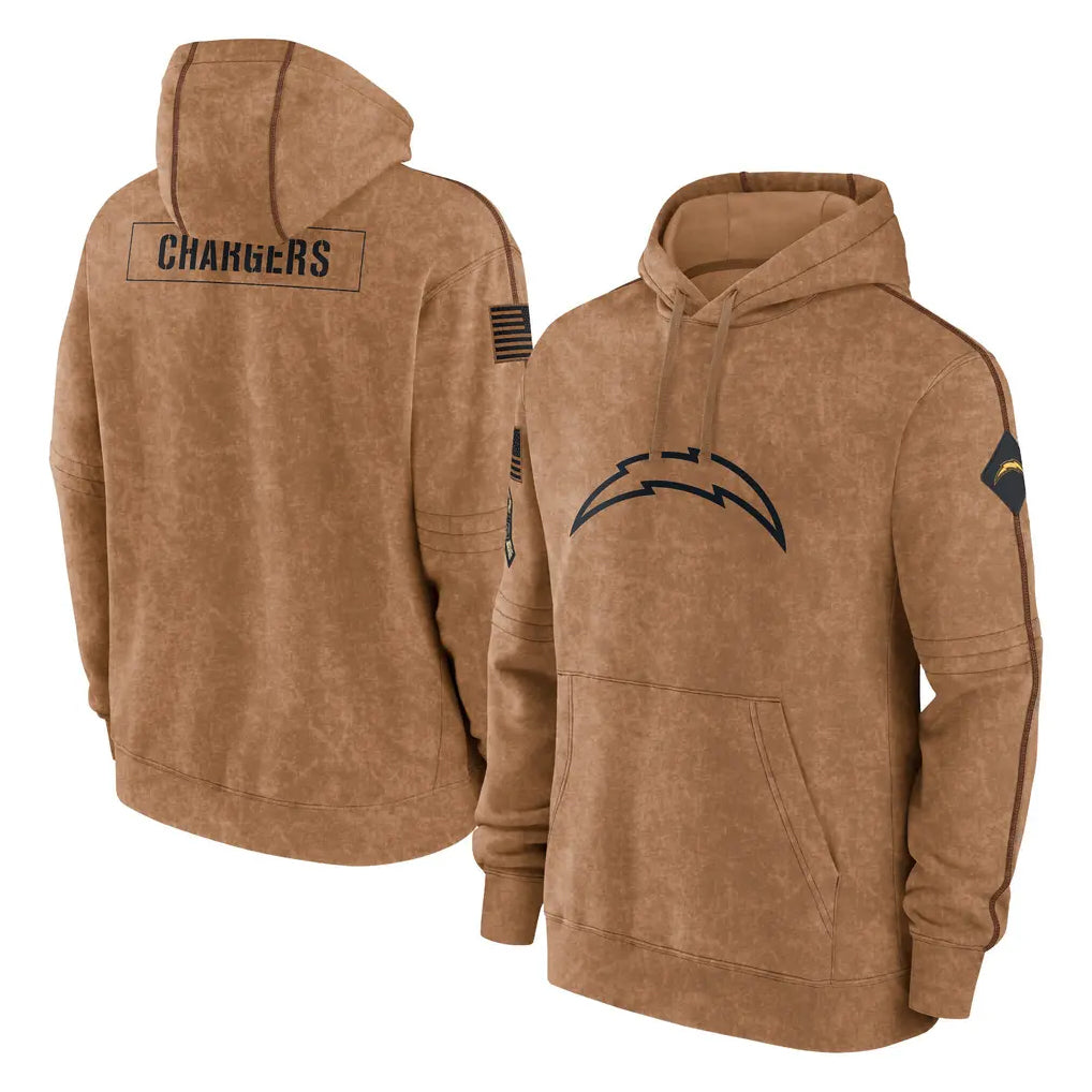 LA.Chargers ## Chargers Blank Player Brown Salute to Service Hoodies Limited Game Odoa Stitched Jerseys