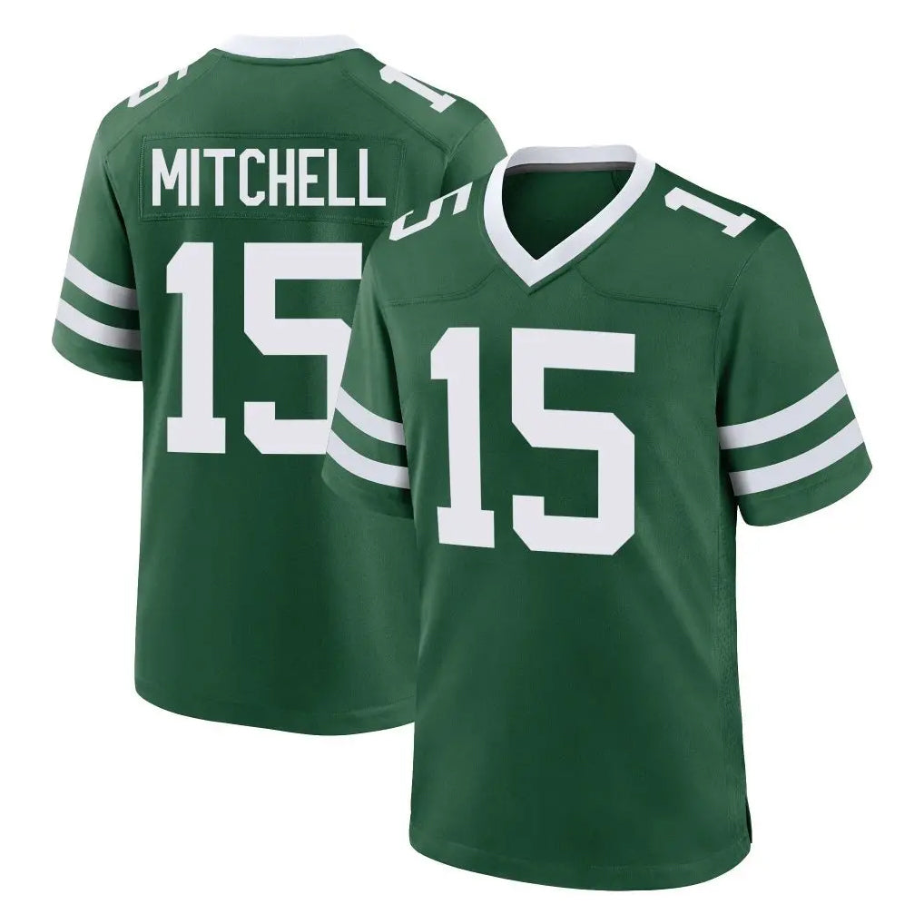NY.Jets #15 Adonai Mitchell Player Green Legacy Home Game Odoa Stitched Jerseys