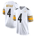P.Steelers #4 DK Metcalf Player White Home Game Odoa Stitched Jerseys