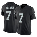 LV.Raiders #7 Quay Walker Player Black Limited Vapor F.U.S.E. Home Game Odoa Stitched Jerseys