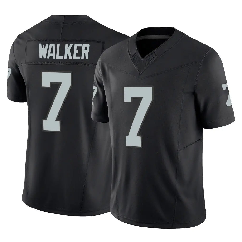 LV.Raiders #7 Quay Walker Player Black Limited Vapor F.U.S.E. Home Game Odoa Stitched Jerseys