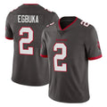 TB.Buccaneers #2 Emeka Egbuka Player Pewter Limited Alternate Vapor Home Game Odoa Stitched Jerseys