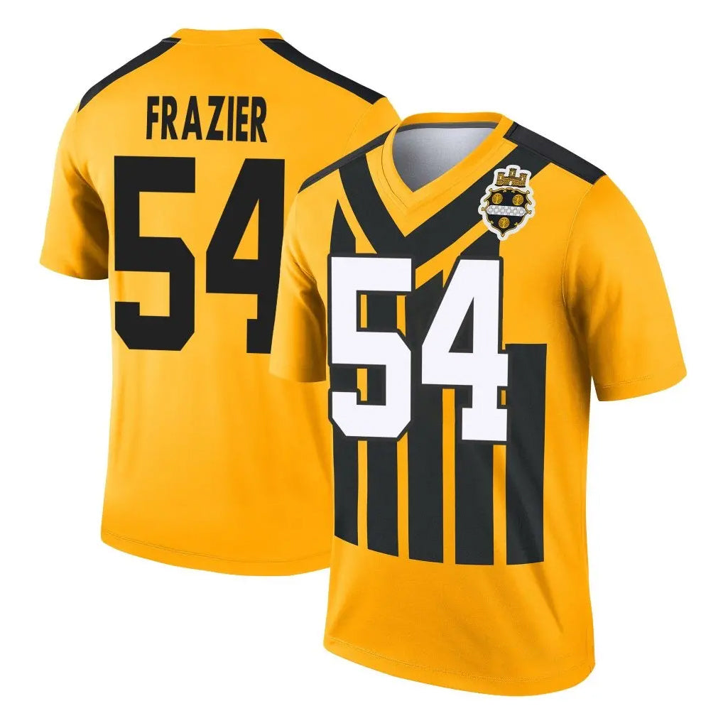 P.Steelers #54 Zach Frazier Player Gold Legend Limited 1933 Throwback Performance Home Game Odoa Stitched Jerseys