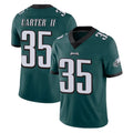 P.Eagles #35 Michael Carter II Player Team Color Green Vapor Untouchable Home Game Odoa Stitched Jerseys