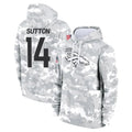 D.Broncos #14 Courtland Sutton Player Arctic Camo Salute to Service Hoodies Limited Game Odoa Stitched Jerseys
