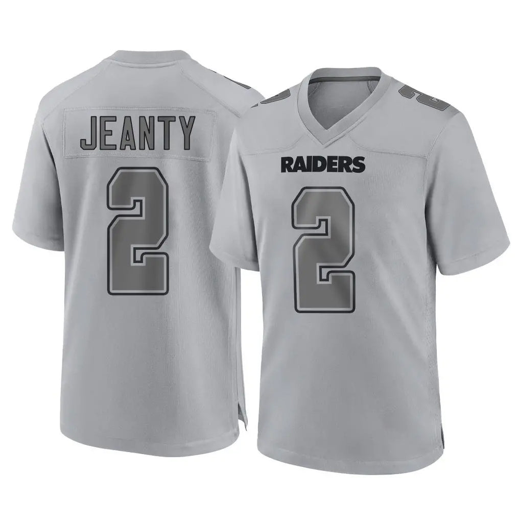 LV.Raiders #2 Ashton Jeanty Player Gray Atmosphere Fashion Limited Game Odoa Stitched Jerseys