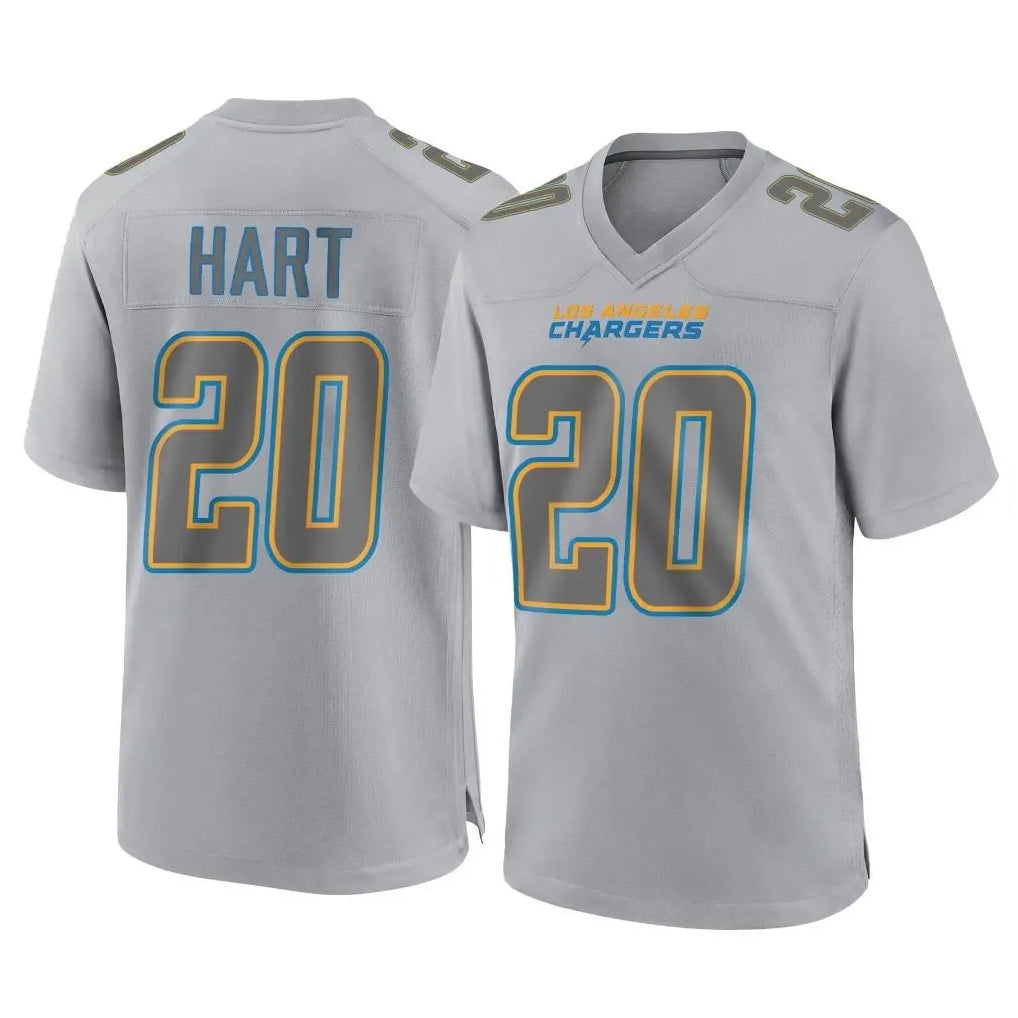 LA.Chargers #20 Cam Hart Player Gray Atmosphere Fashion Home Game Odoa Stitched Jerseys