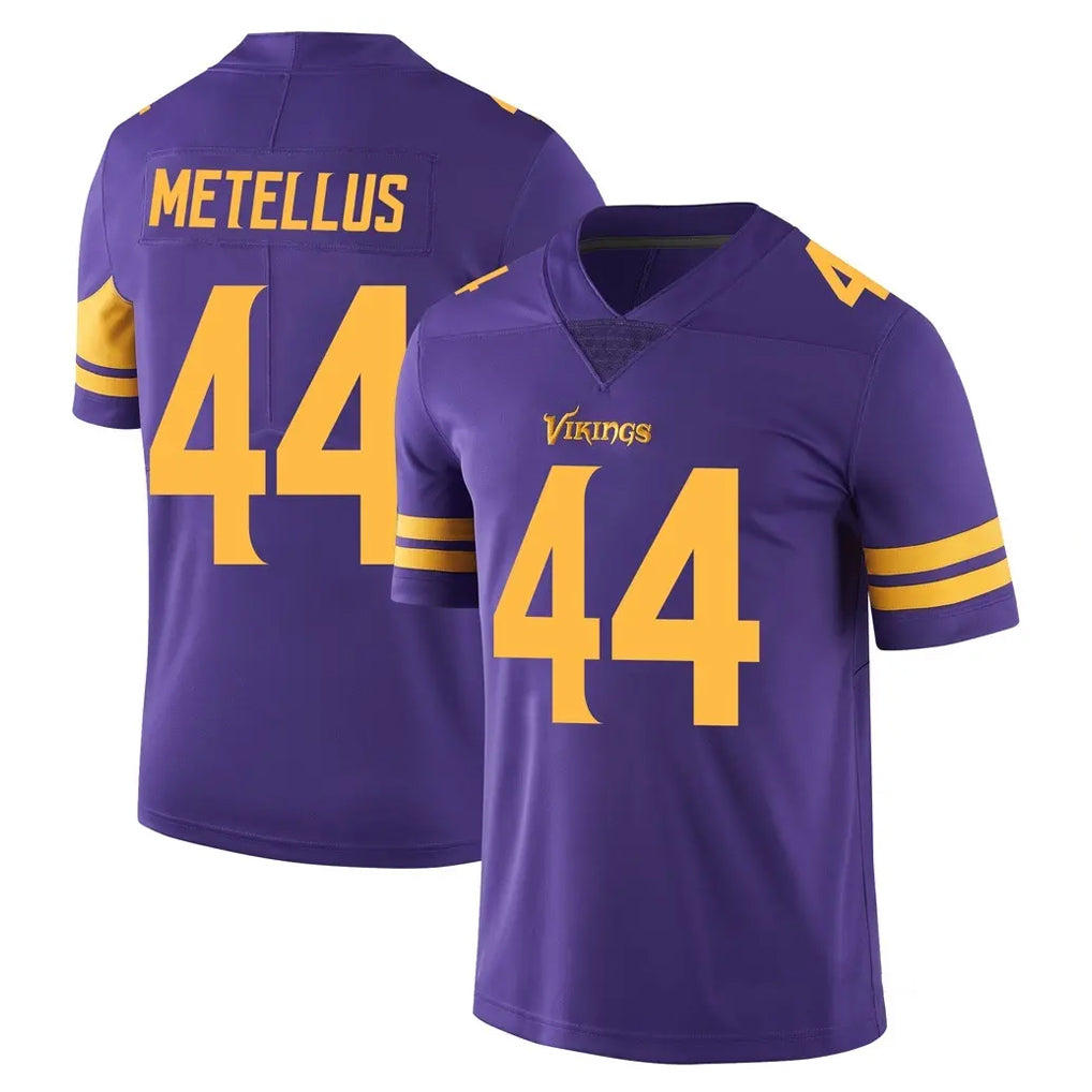 M.Vikings #44 Josh Metellus Player Purple Limited Color Rush Home Game Odoa Stitched Jerseys