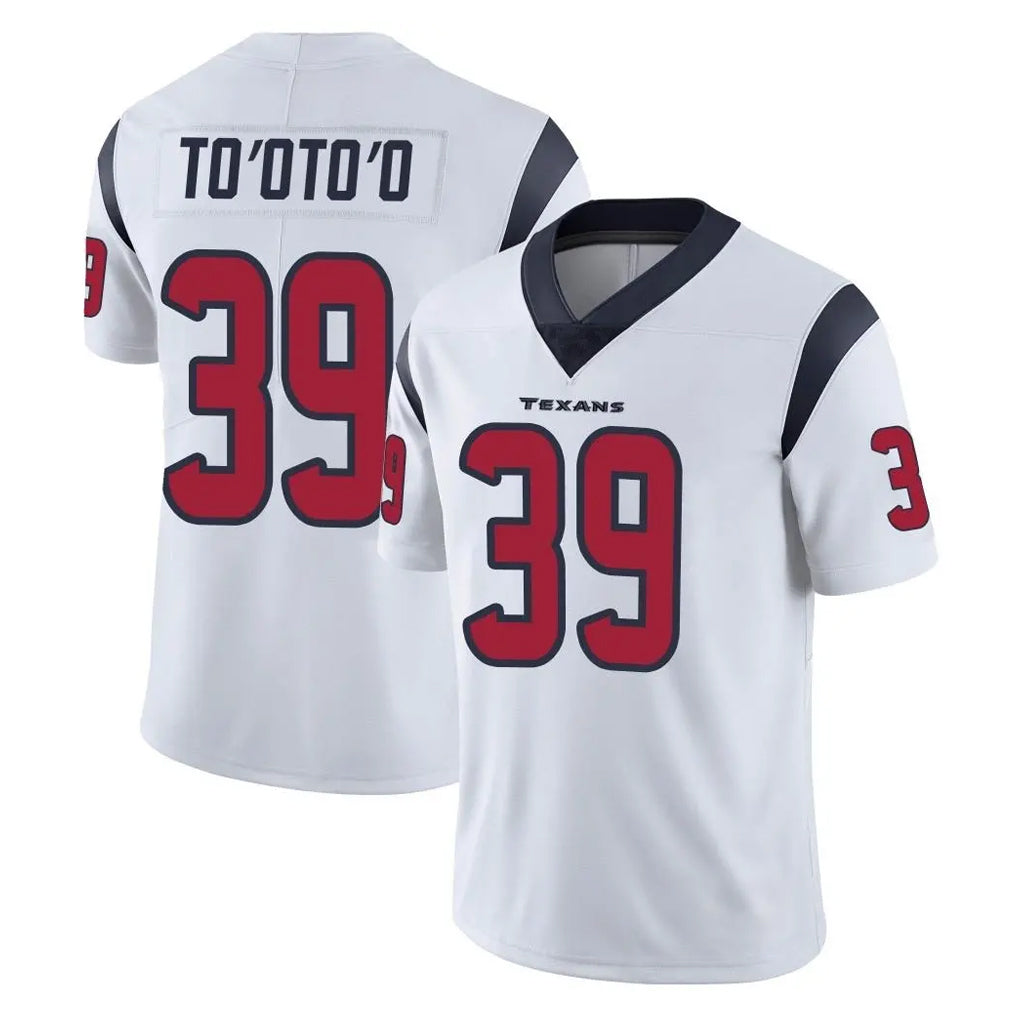 H.Texans #39 Henry To'oTo'o Player White Limited Vapor Untouchable Home Game Odoa Stitched Jerseys