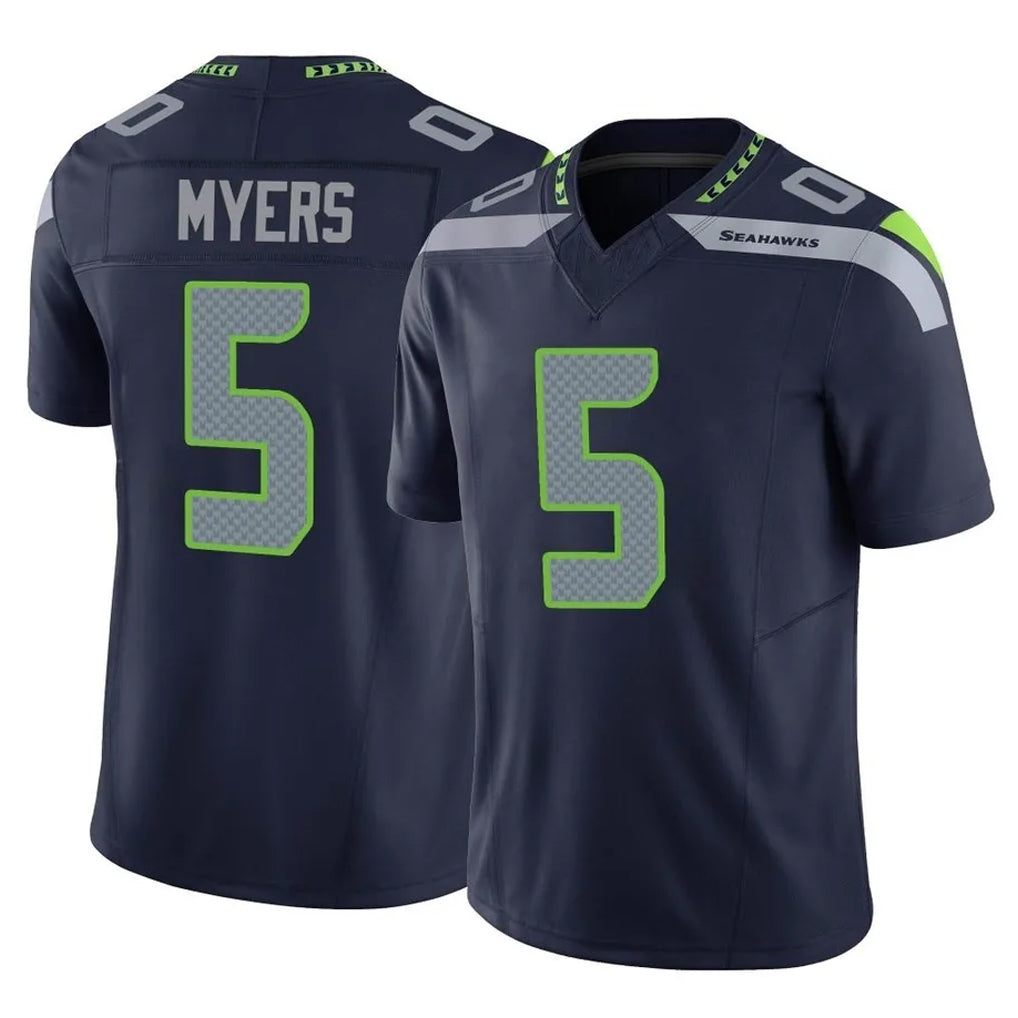 S.Seahawks #5 Jason Myers Player Navy Limited Vapor F.U.S.E. Home Game Odoa Stitched Jerseys