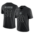 P.Steelers #30 Jaylen Warren Player Black Reflective Limited Home Game Odoa Stitched Jerseys
