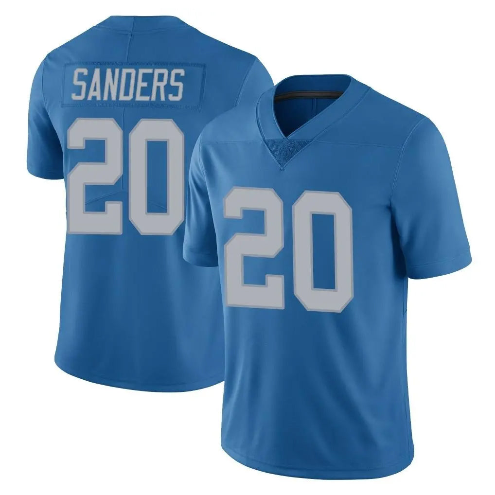 D.Lions #20 Barry Sanders Player Blue Limited Throwback Vapor Untouchable Odoa Stitched Jerseys