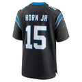 Odoa C.Panthers #15 Jimmy Horn Jr Black Team Game Jersey
