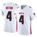 A.Falcons #4 Jahan Dotson Player White Vapor F.U.S.E. Limited Odoa Stitched Jerseys